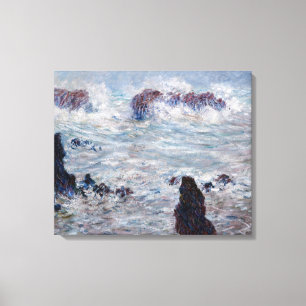 Toile Claude Monet - Tempête au large de la côte de Bell