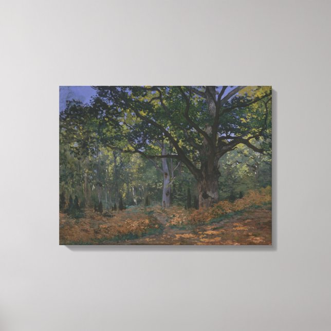 Toile Claude Monet | the Bodmer Oak, Fontainebleau Fores (Recto)
