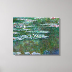 Toile Claude Monet Waterlillies - Numériquement amélioré
