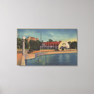 Toile Clearwater, la Floride - vue de Municipal