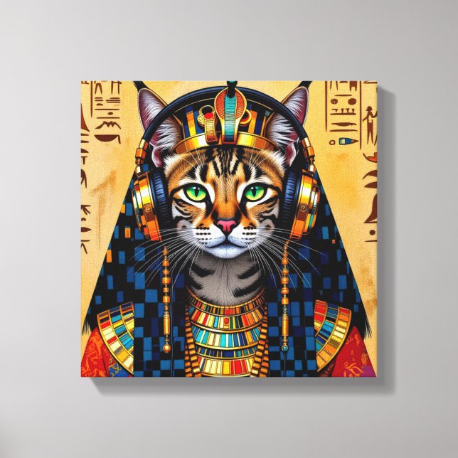 TOILE CLEOPATRA QUEEN OF THE NILE-SERVAL CAT 2 (Recto)