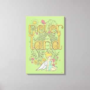 Toile Clochette de Tinker dans la forêt de Neverland