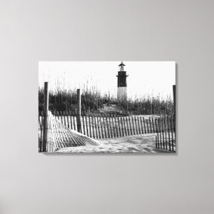 Toile Clôtures de plage et phare