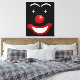 Toile Clown visage heureux abstrait