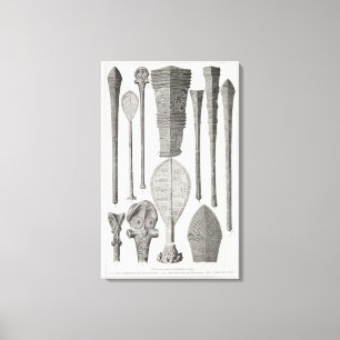 Toile Clubs polynésiens et insignes de rang