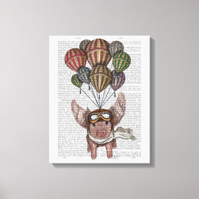 Toile Cochon en flammes (Recto)