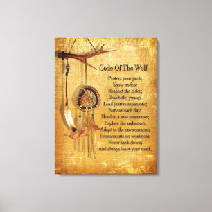 Toile Code du chasseur de loups