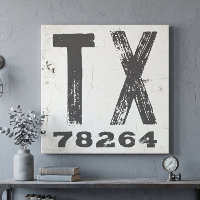 Code Postal de l'État Rustique de Ferme Texas