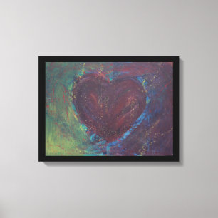 Toile Coeur Abstrait