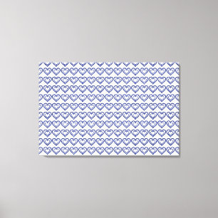 Toile Coeur bleu saphir