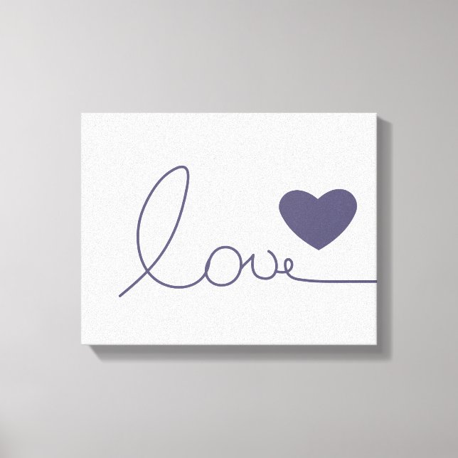Toile Coeur d'amour pourpre (Recto)