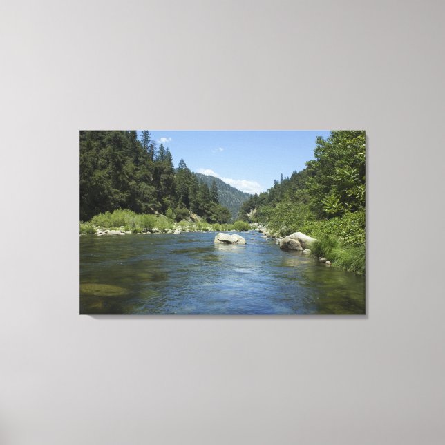 Toile Coeur de la rivière Feather Triptych Wall Art (Recto)