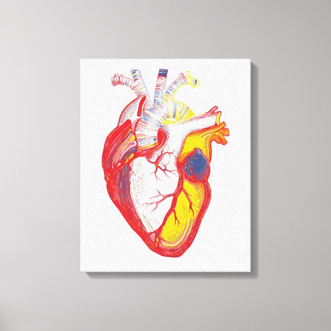 Toile Coeur pop anitomique (Recto)