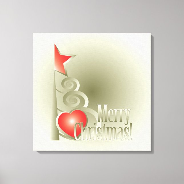 Toile Coeur pour Noël (Recto)