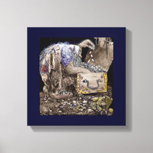 Toile Coffre au trésor Troll