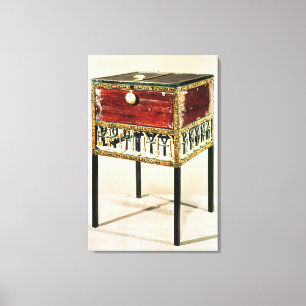 Toile Coffret fleuri du trésor de Tutankhamun