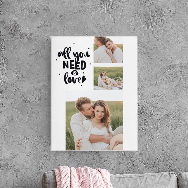 Toile Collage Couple Photo & Tout Ce Dont Vous Avez Beso (Créateur téléchargé)