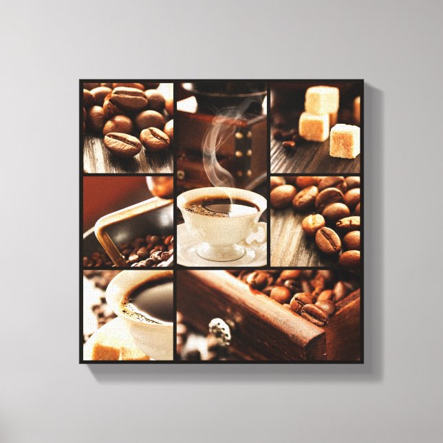 Toile Collage de café (Recto)
