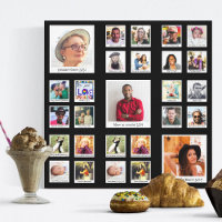 Collage de photo d'impression de Nounou noire