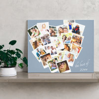 Collage de photos du coeur Le meilleur de l'année
