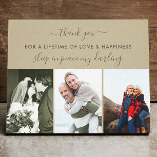 Toile Collage de photos du souvenir Le sommeil neutre en