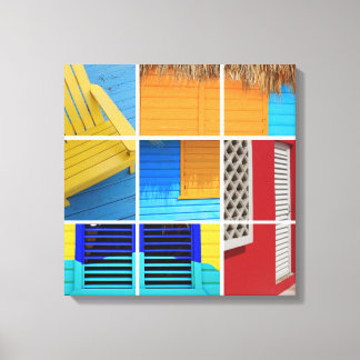 Toile Collage des Caraïbes