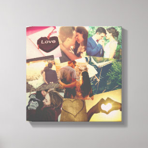 Toile Collage fait sur commande frais de photo