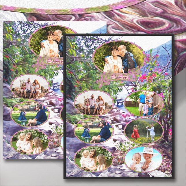 Toile Collage familial Yelapa Trail 821 Art (Créateur téléchargé)