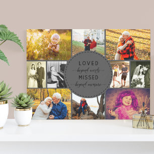 Toile Collage photo commémoratif Loved Beyond Words