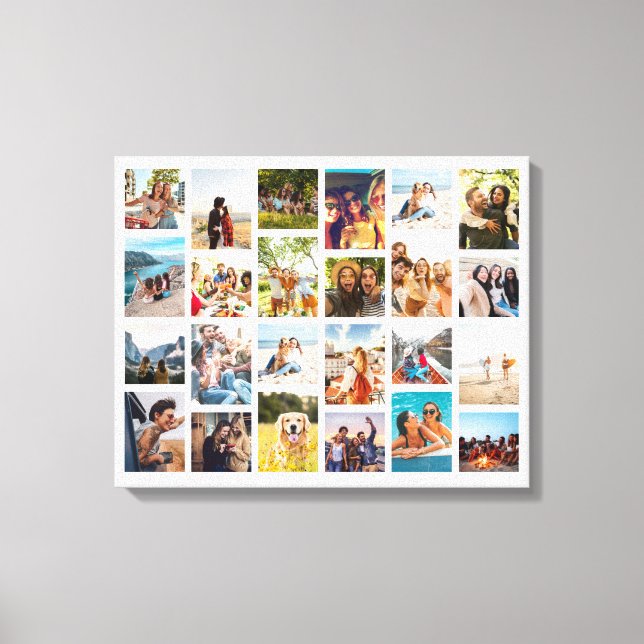 Toile Collage photo simple 24 (Recto)