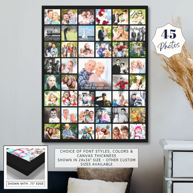 Toile Collage photo simple 45 personnalisé (Créateur téléchargé)