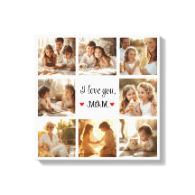 Collage photo simple et chic Canvas pour maman Cad