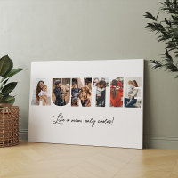 Toile Collage Photo Tante