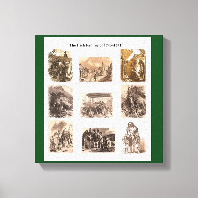 Toile Collection d'images de la famine irlandaise pour t (Recto)