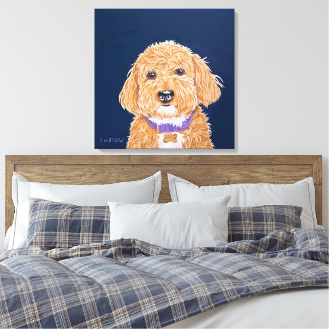 Toile Collegiate Goldendoodle (Insitu(Chambre))