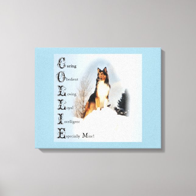 Toile Collie Est... Rough Collie Art (Recto)