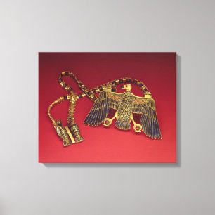 Toile Collier avec le pendentif de vautour