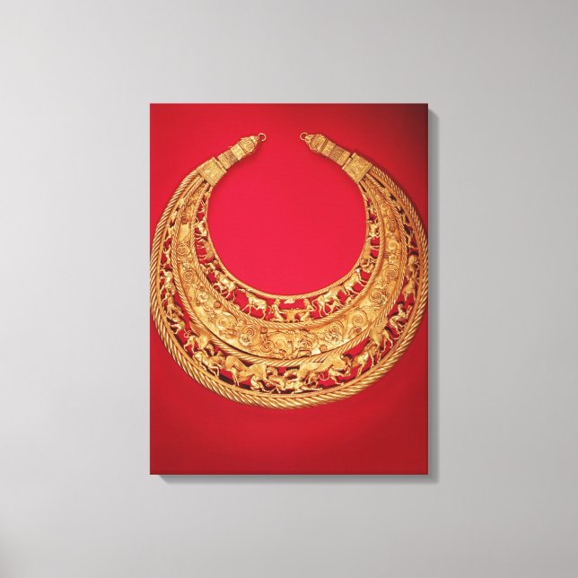 Toile Collier avec scènes pastorales (Recto)