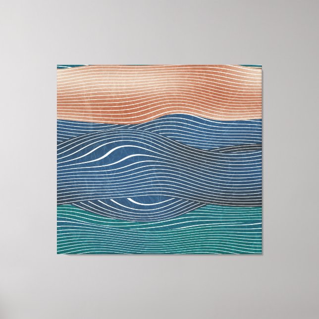 Toile Collines naturelles : motif sans soudure. (Recto)