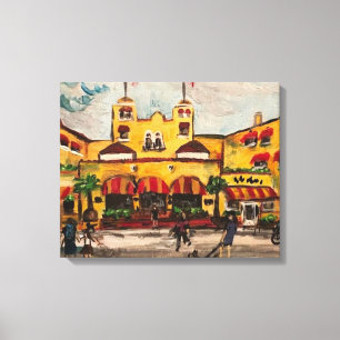 Toile "Colony Hotel at Delray Beach" de Willowcatdesigns