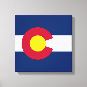 Toile Colorado : le drapeau du centième État américain