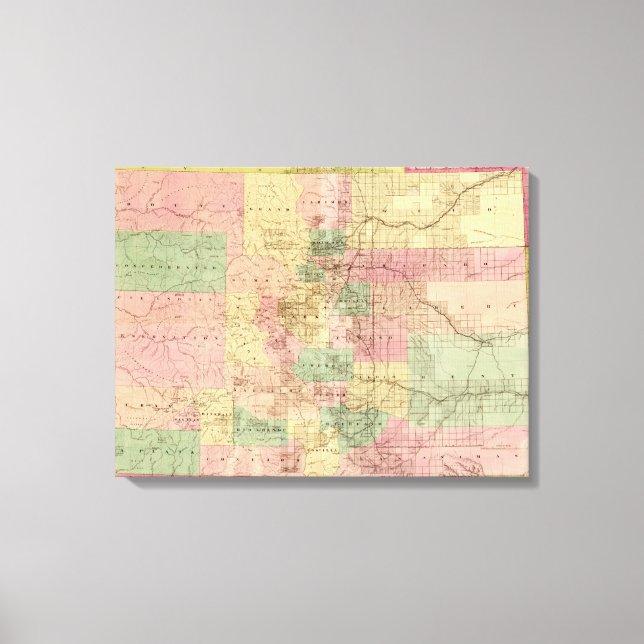 Toile ColoradoCarte panoramiqueColorado (Recto)