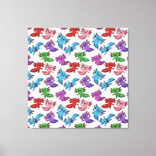 Toile Colorant_Axolotl_Friends_Seamless_Motif