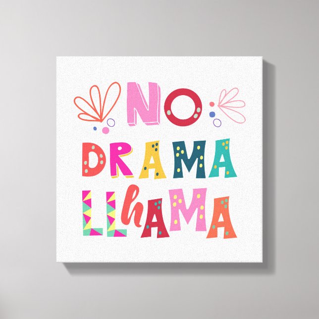 Toile Colorful no Drama Llama (Recto)