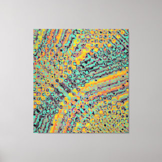 Toile Colorful Quantum physics wave pattern 