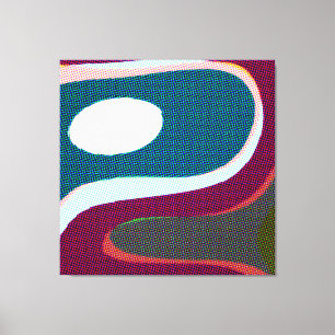 Toile Colorful Wavy Abstrait 612