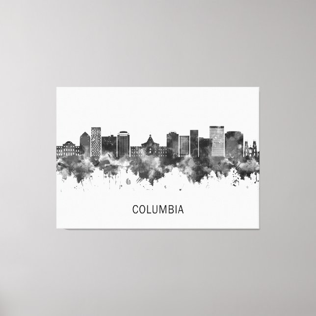 Toile Columbia Caroline du Sud Skyline (Recto)