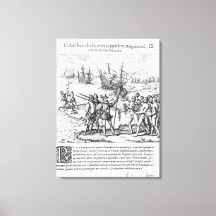 Toile Columbus dans ce qui s'est appelé la première fo
