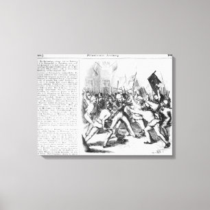 Toile Combat entre les républicains et le Parlement