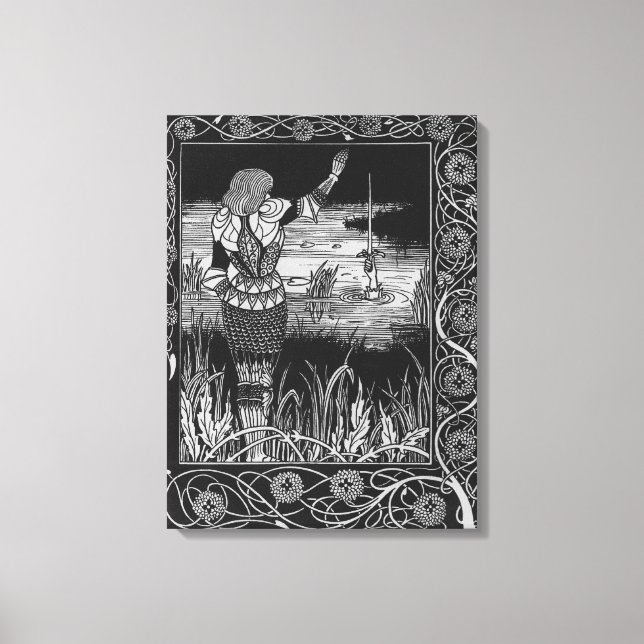 Toile Comment Sir Bedivere a mâché l'épée Excalibur (Recto)